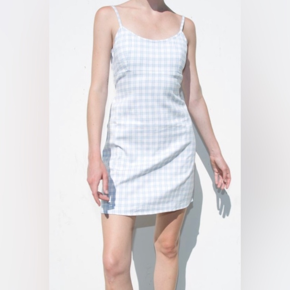 Brandy Melville John Galt Colleen Plaid Mini Dress
